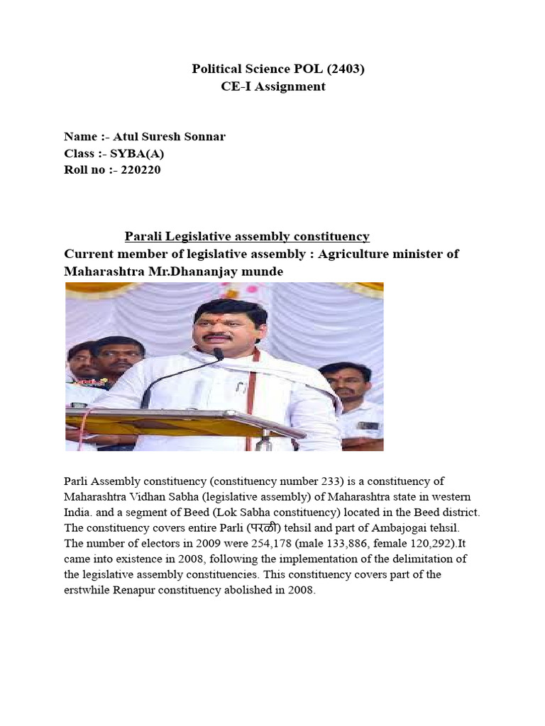 Political Science General Assignment | PDF