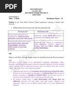 CLASS 12 Revision Exercise - Set 6 (2024) Answer Key-1