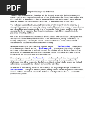 Good Research Paper Conclusion Example