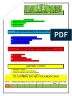 Planning Du Mois Ramandan: Renouer Et Booster Ma Relation Avec Le Coran