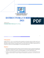 Estructura Curricular Ciclada 2021