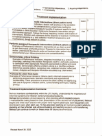 Treatment Implementation: Ofp Nce Tors Treatm T TH T N T T D Locat D To Tre TM TR TM To