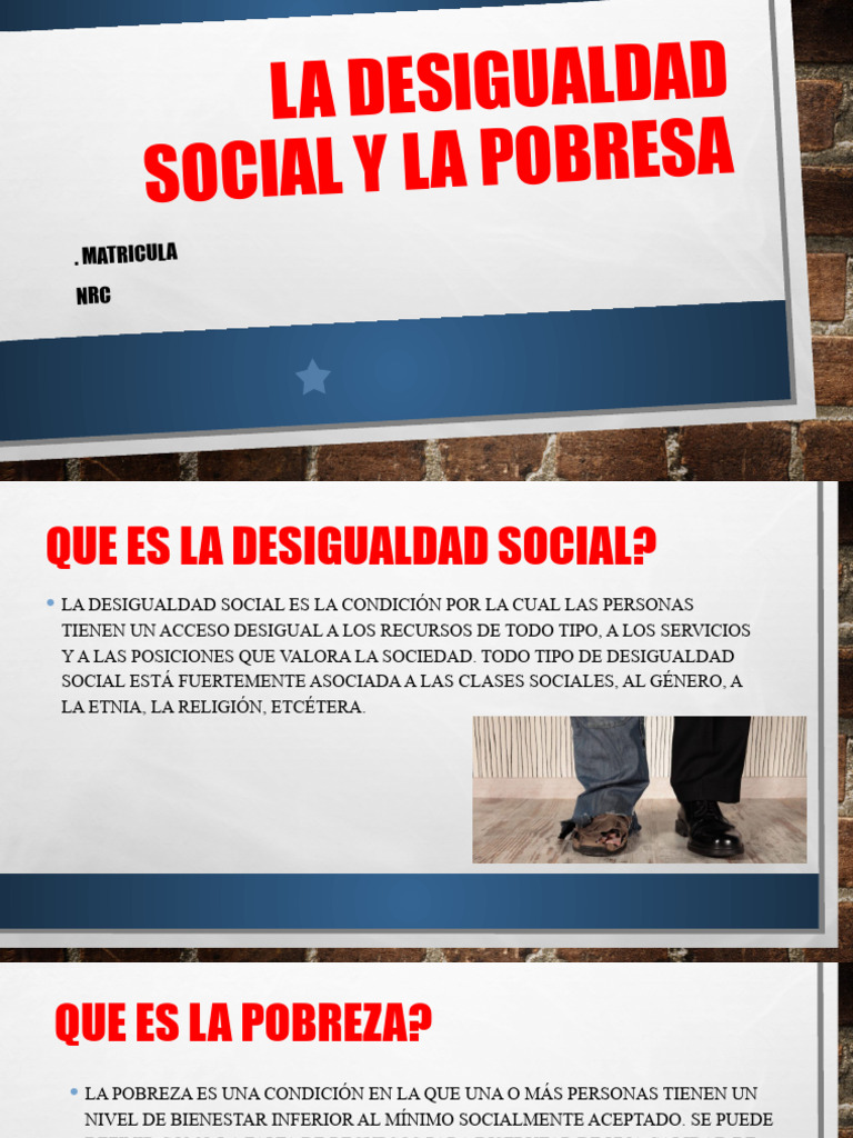 Desigualdad Social y Pobreza Global | PDF | Estilo de vida