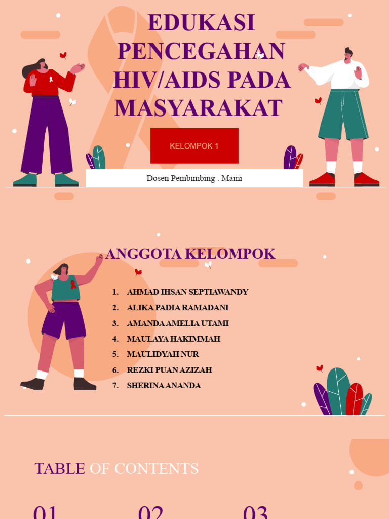 Edukasi Pencegahan HIV KEL - 1. | PDF