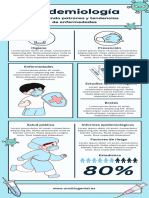 Infografia Medicina y Enfermedades Creativo Doodle Celeste