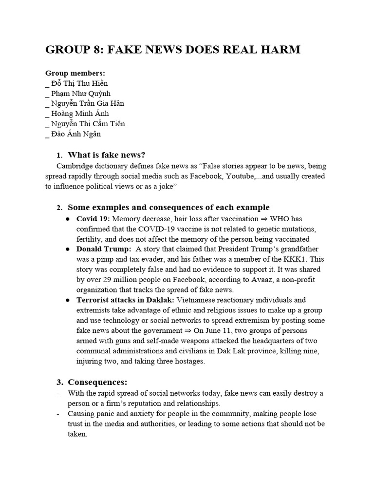 Fake News: Impact and Prevention | PDF | Human Communication | Mass Media