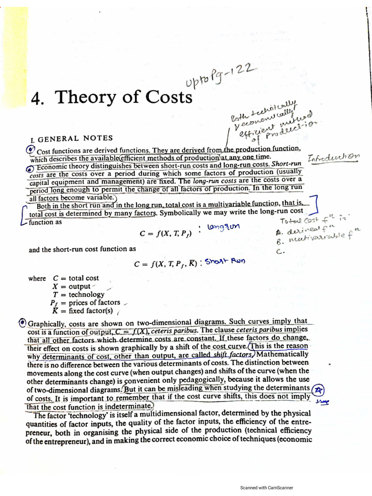 What Is Traditional And Modern Theory Of Cost