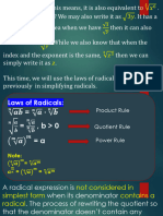 M9 (19) Simplifying Radical Expression