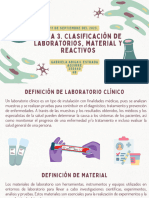 Tarea 3. Clasificación de Laboratorios, Material y Reactivos