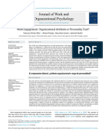 Journal of Work and Organizational Psychology