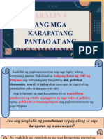 Q4L4 Ang Mga Karapatang Pantao at Ang Pagkamamamayan