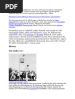 History of Basketball