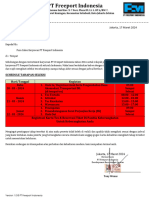 Surat PanggilanTes Seleksi Rekruitmen PT Freeport Indonesia