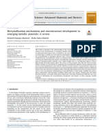 Recrystallization Mechanisms and Microstructure Development in