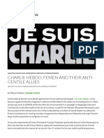 Charlie Hebdo FEMEN and Their Anti Gentile Allies