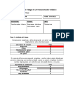 Análisis de Riesgo de Un Transformador Trifásico