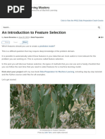An Introduction To Feature Selection
