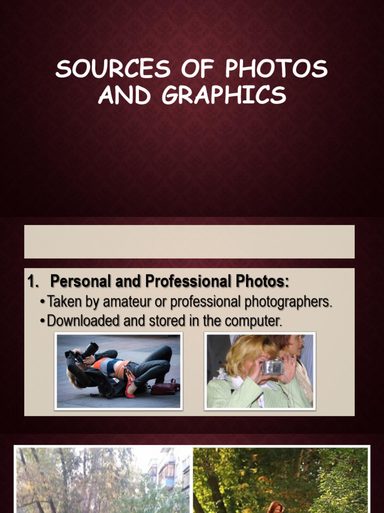 11 Sources of Photos and Graphics | PDF | Adobe Photoshop | Computer ...
