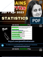 Statistics JEE (Main) 2024