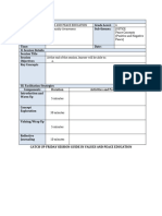 Session Guide Template in Values and Peace Education