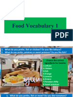 1class - Food Vocabulary