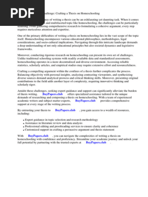 Research Paper on Homeschooling
