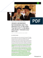 Jewish Hegemonic Networking and The Imperative To Revamp The Boycott II Reuben and Rose "Häagen-Daz" Mattus