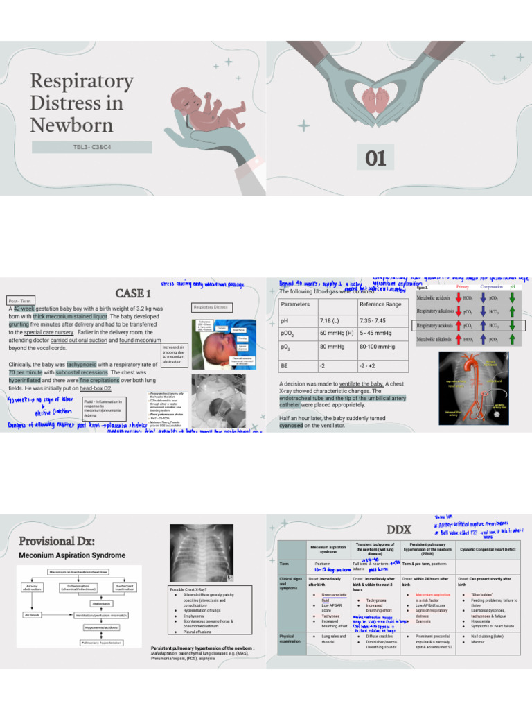 Newborn Respiratory Distress Cases | PDF