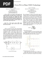 Design of LOW POWER PLL IN 90nm