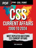 Updated CSS-2026 Current Affairs Notes | PDF | Pakistan | Donald Trump