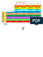 Horario de Clases 2024