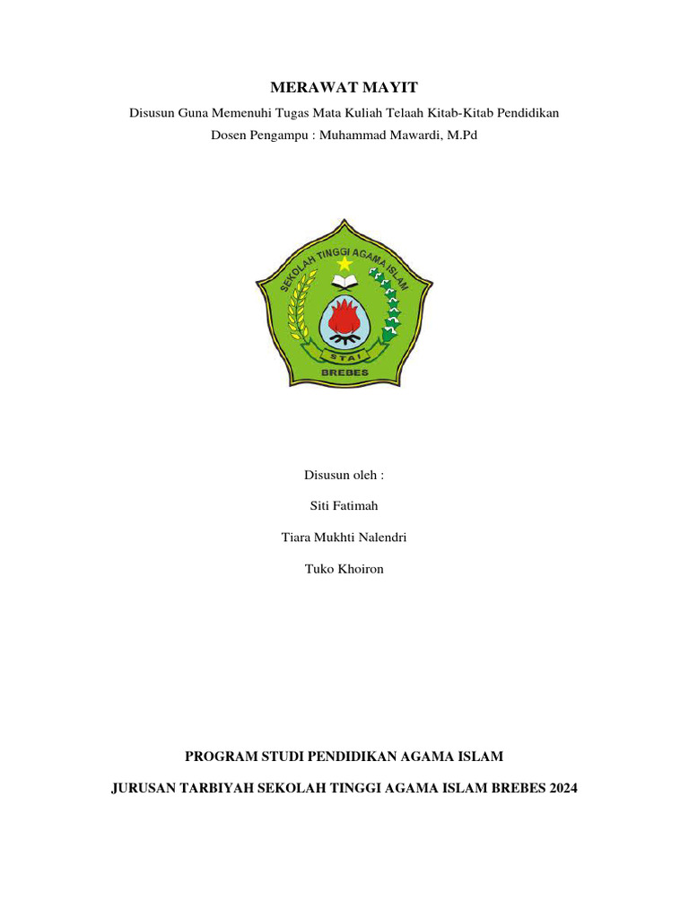 Panduan Merawat Mayit dalam Islam | PDF | Agama & Spiritualitas | Gaya ...