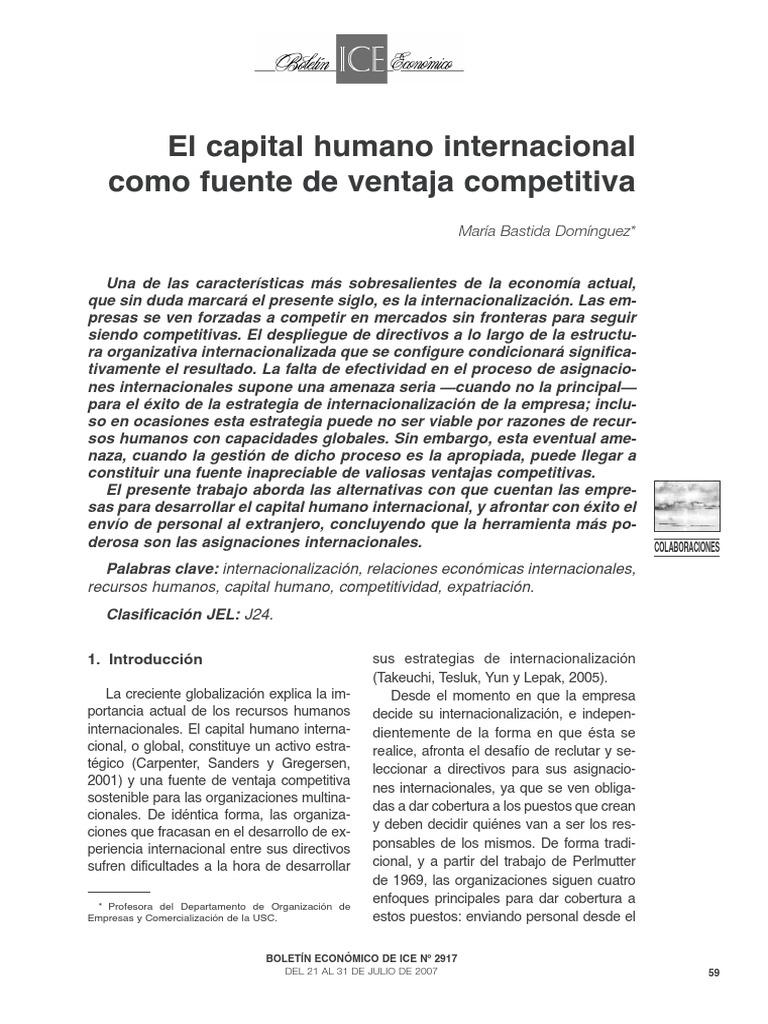 Capital Humano Internacional | PDF | Corporación multinacional