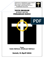 Tata Ibadah Jumat Agung 15 April 2022