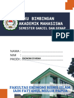 Buku Panduan Bimbingan Akademik Prodi Ekonomi Syariah 2024