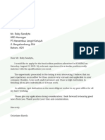 Tugas Application Letter Octaviano Harefa XII DG 2