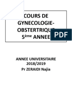 COURS PR Zeraidi Najia 5éme Année 2018-2019 FMPR