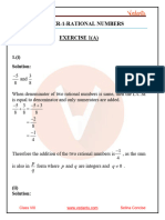 Selina Concise Mathematics Class 8 ICSE Solutions For Chapter 1 - Rational Numbers
