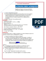 Exercices Corriges Oscillations Mecaniques