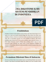 Paradigma Dikotomi Ilmu Dalam Sistem Pendidikan Di Indonesia - Sabilatus Syarifah