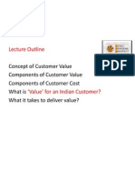 Lecture 4_Concept of Customer Value, Customer Cost & Value Delivery