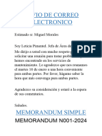 Caso Practico Memorandum