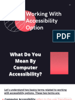 Working With Accessibility Option