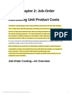 POMA Chapter 2 Job-Order Costing Calculating Unit  