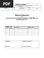 MST-Construction and Installation of Manhole, HDPE Pipe and Isolation Gate Valve