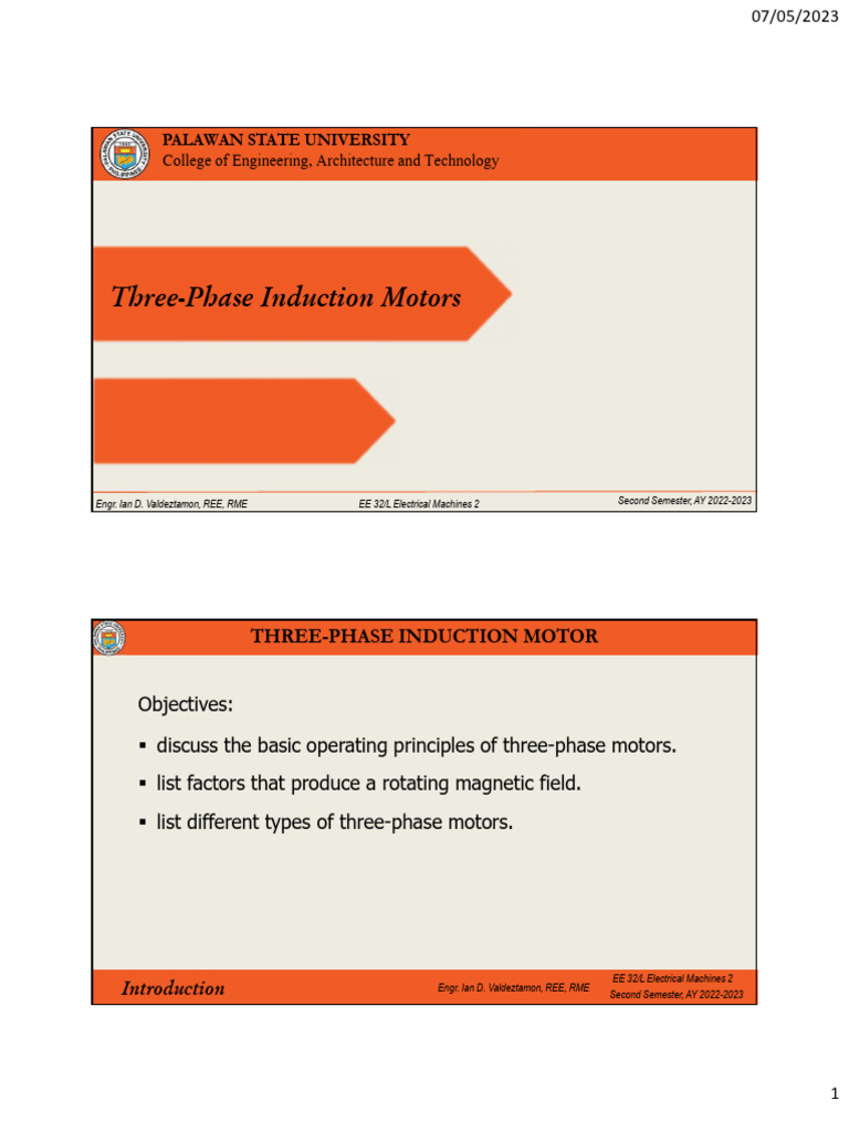 Three-Phase Motors | PDF | Electric Motor | Electrical Equipment
