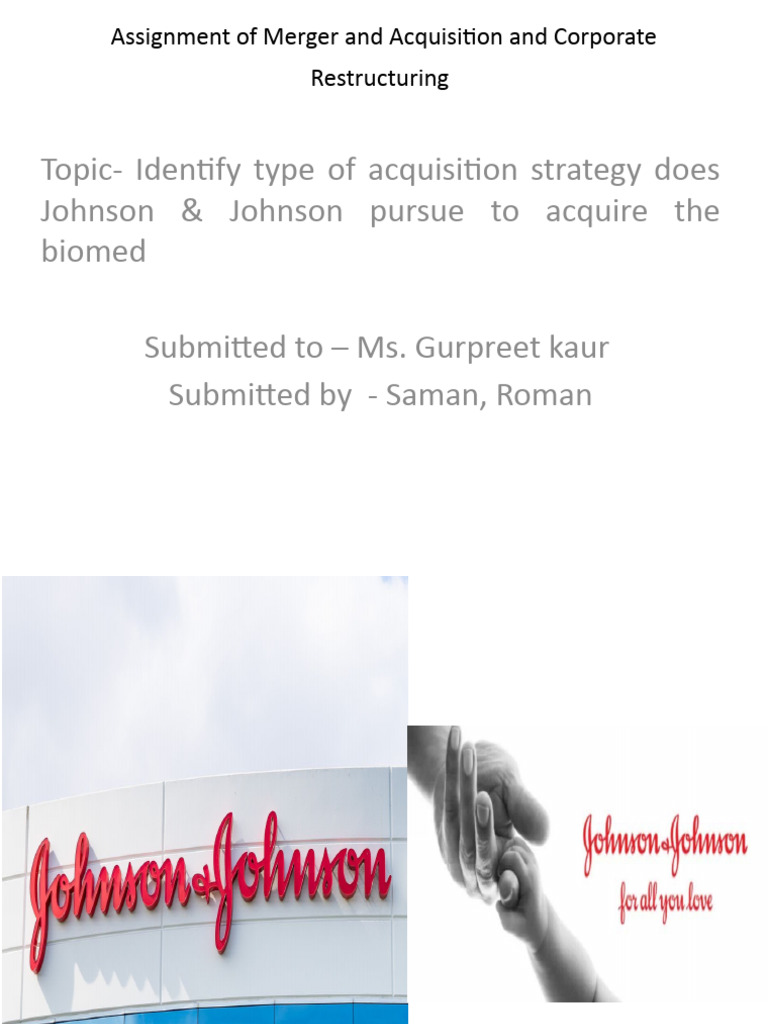 Johnson & Johnson's Acquisition Strategy | PDF | Mergers And ...