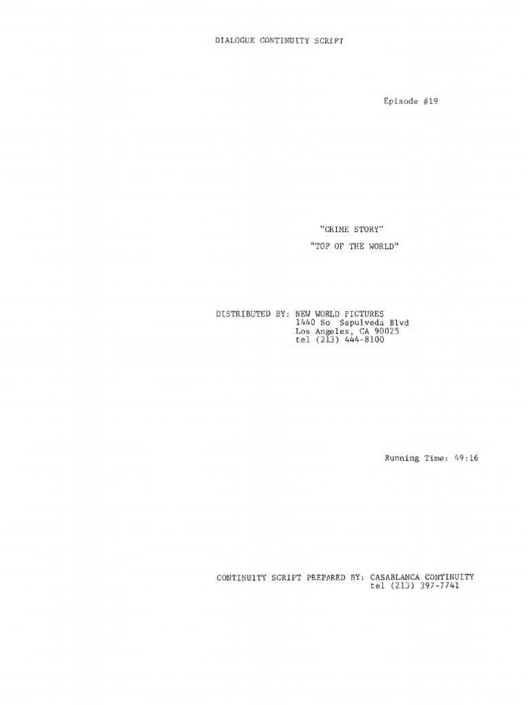 Crime story s01e21 top of the world script pdf