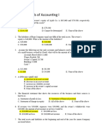 Model Exit Exam - Fundamentals of Accounting I