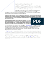 Research Paper On Digital Signature PDF